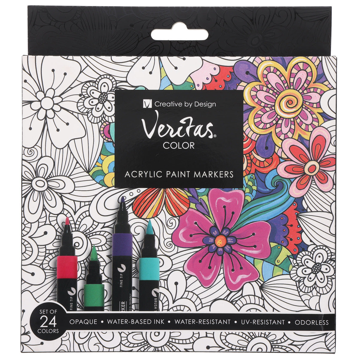 Veritas Twenty Four-Piece Acrylic Paint Marker Set