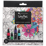 Veritas Twenty Four-Piece Acrylic Paint Marker Set
