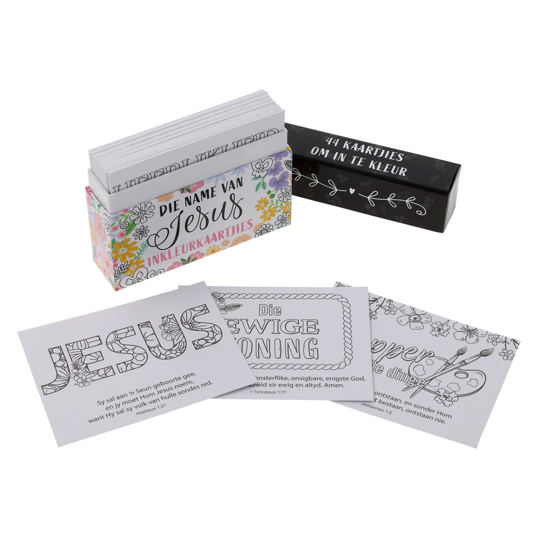 Die Name van Jesus Afrikaans Coloring Boxed Cards