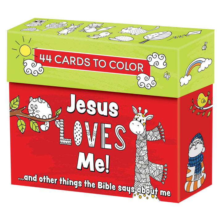 Jesus Loves Me … and Other Things the Bible says about Me Coloring Boxed Cards