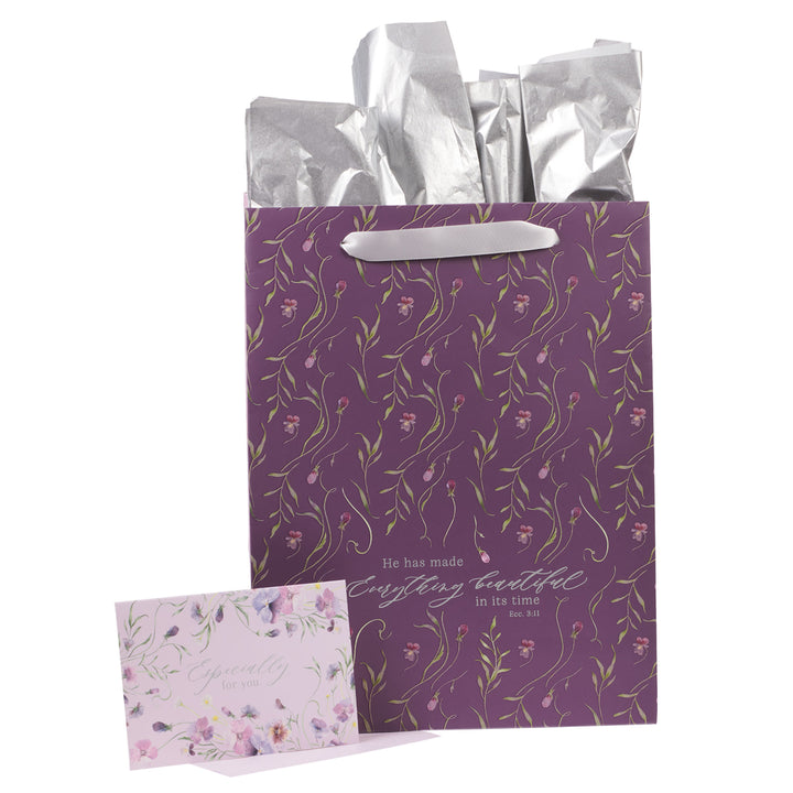 He Has Made Everything Beautiful Portrait Gift Bag with Card