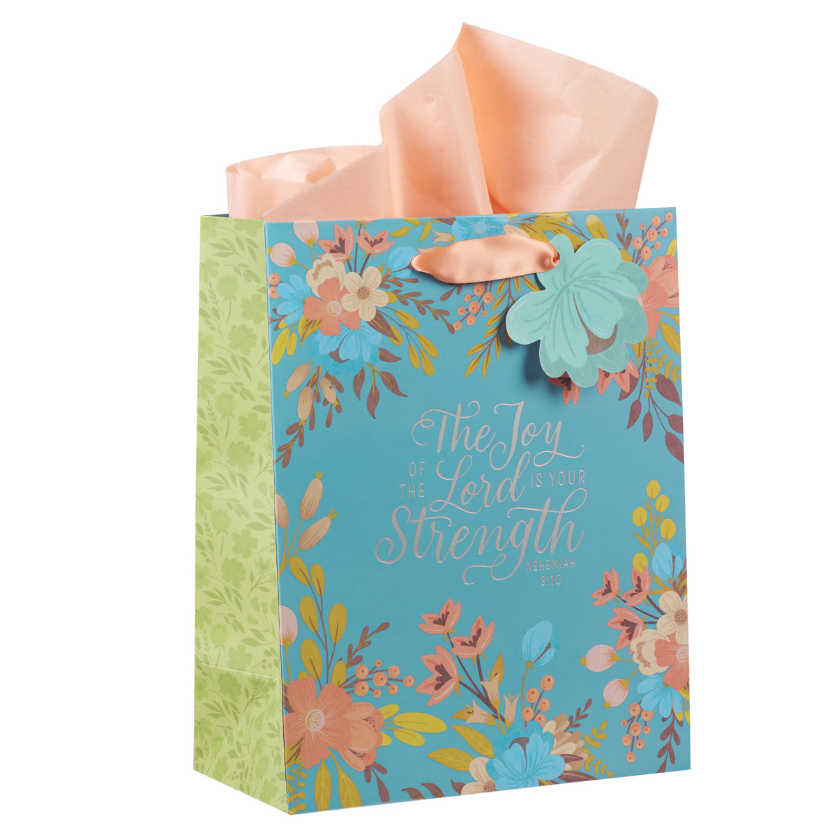 The Joy of the Lord Is Your Strength Medium Gift Bag with Gift Tag