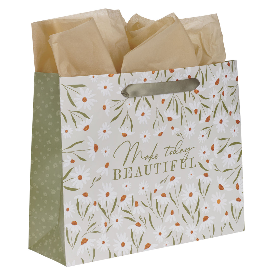 Make Today Beautiful Large Landscape Gift Bag with Card