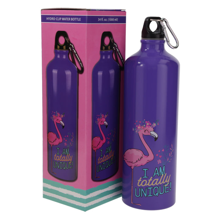 I Am Totally Unique Aluminium Water Bottle with Carabiner