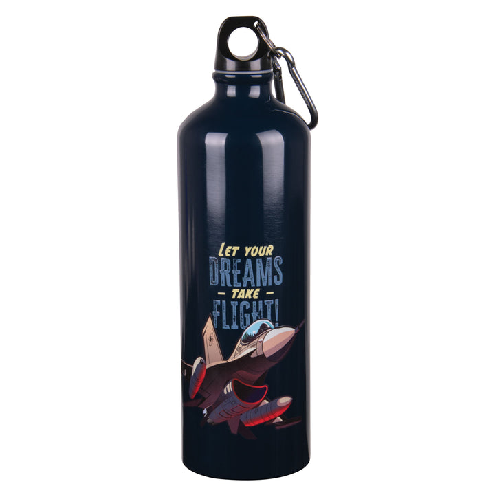 Let Your Dreams Take Flight Aluminium Water Bottle with Carabiner