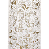 Trust In The Lord with All Your Heart Glass Water Bottle with Bamboo Lid