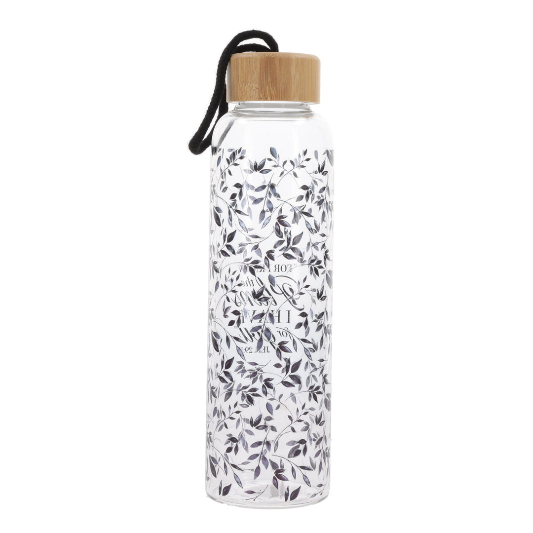 For I Know The Plans I Have for You Glass Water Bottle with Bamboo Lid