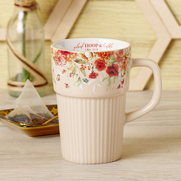 Geloof Hoop en Liefde Afrikaans Ceramic Mug