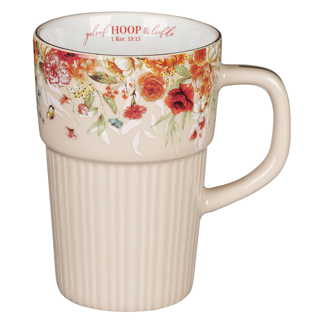 Geloof Hoop en Liefde Afrikaans Ceramic Mug