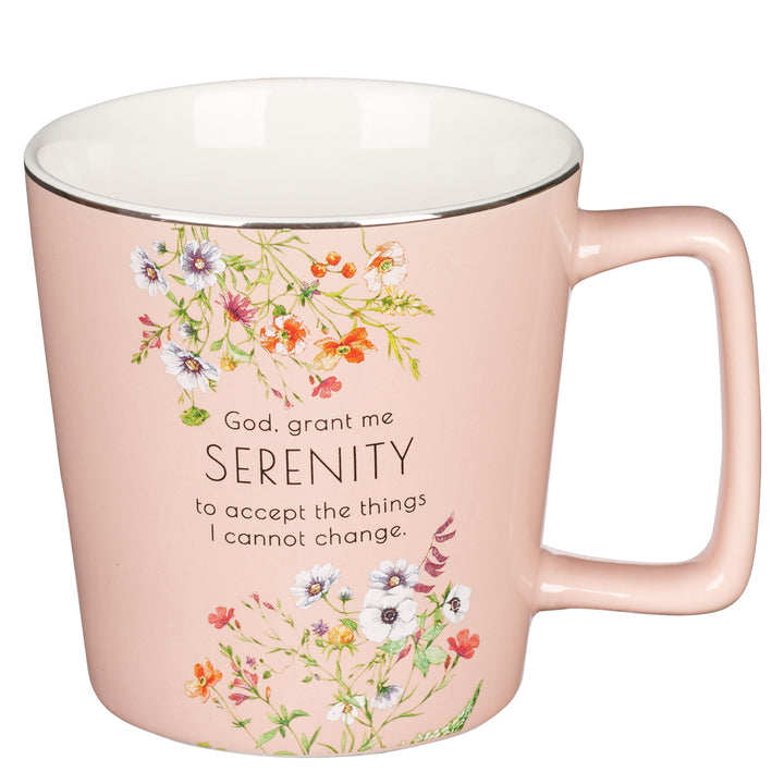 Serenity Prayer Pink Ceramic Mug