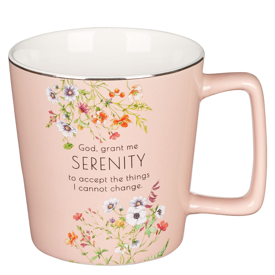 Serenity Prayer Pink Ceramic Mug