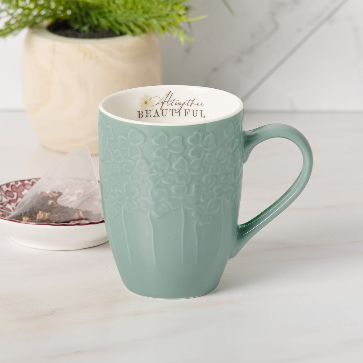 Altogether Beautiful Green Ceramic Mug