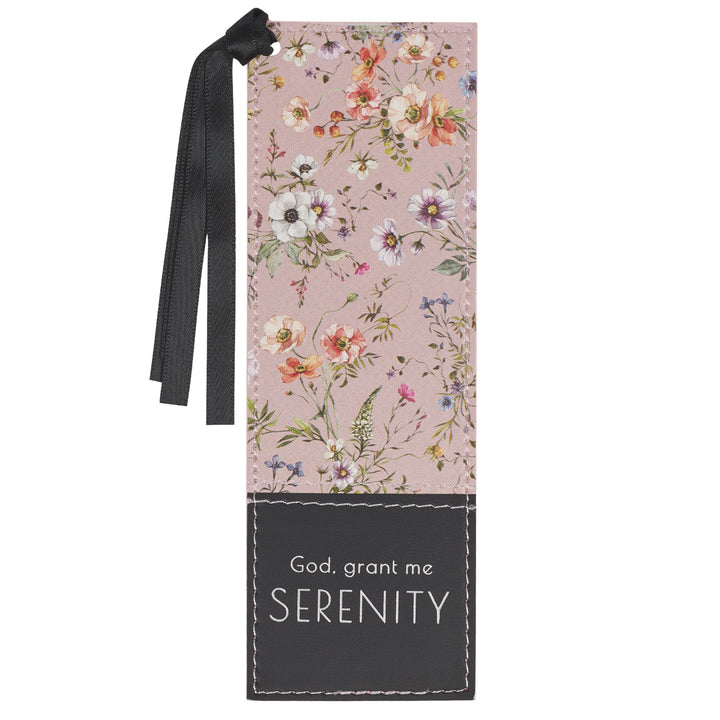 God, Grant me Serenity Faux Leather Bookmark