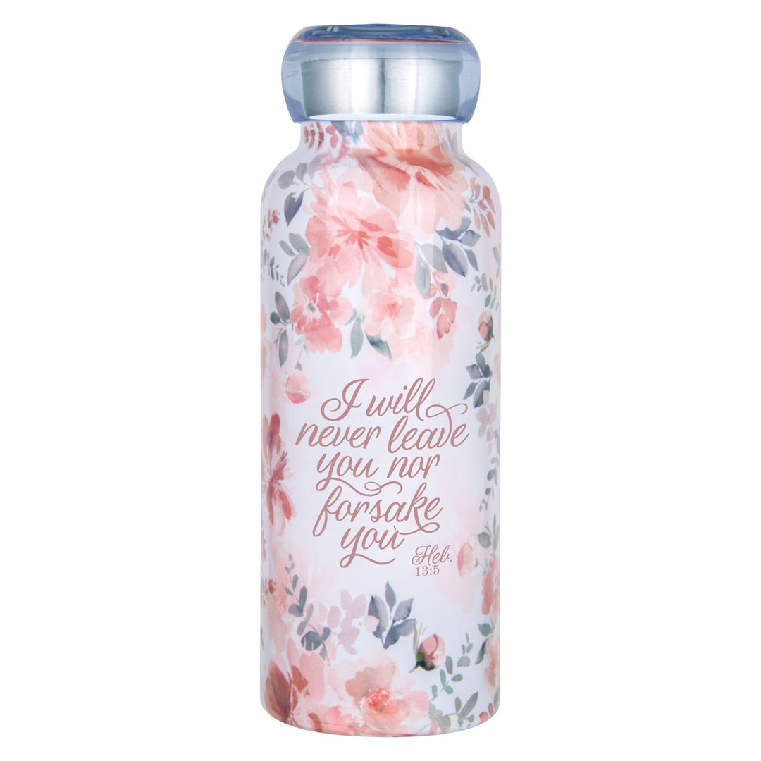 I Will Never Leave Nor Forsake You Stainless Steel Water Bottle