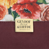 Geloof Hoop en Liefde Afrikaans Canvas Tote Bag