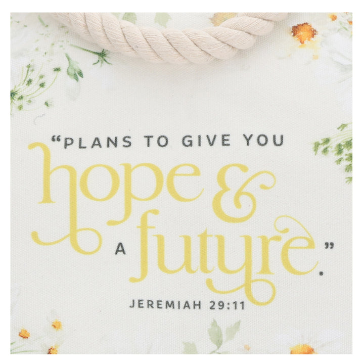 Plans to Give You Hope & A Future Canvas Tote Bag