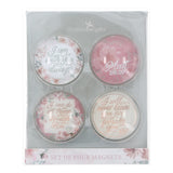 I Am with You Always Four-Piece Glass Magnetic Set