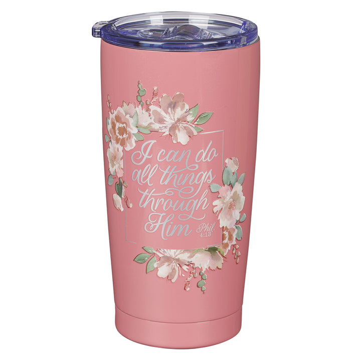 I Can Do All Things Through Him Stainless Steel Travel Mug