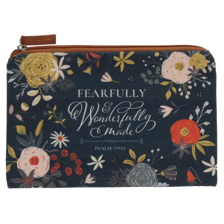 Fearfully and Wonderfully Made Canvas Zipper Pouch