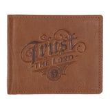 Trust in the Lord Brown Genuine Leather Wallet