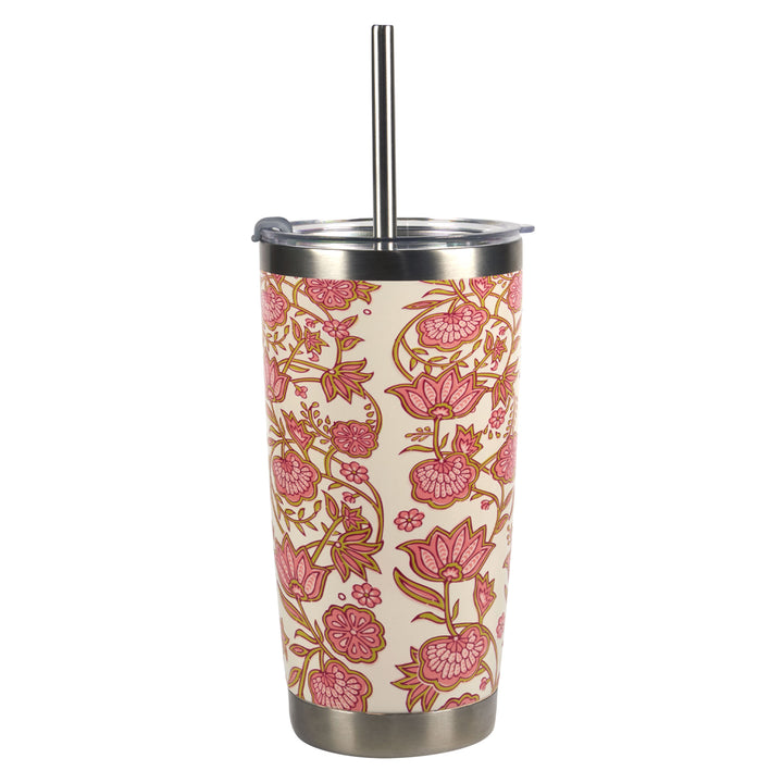 Be Still and Know Pink Stainless Steel Travel Mug