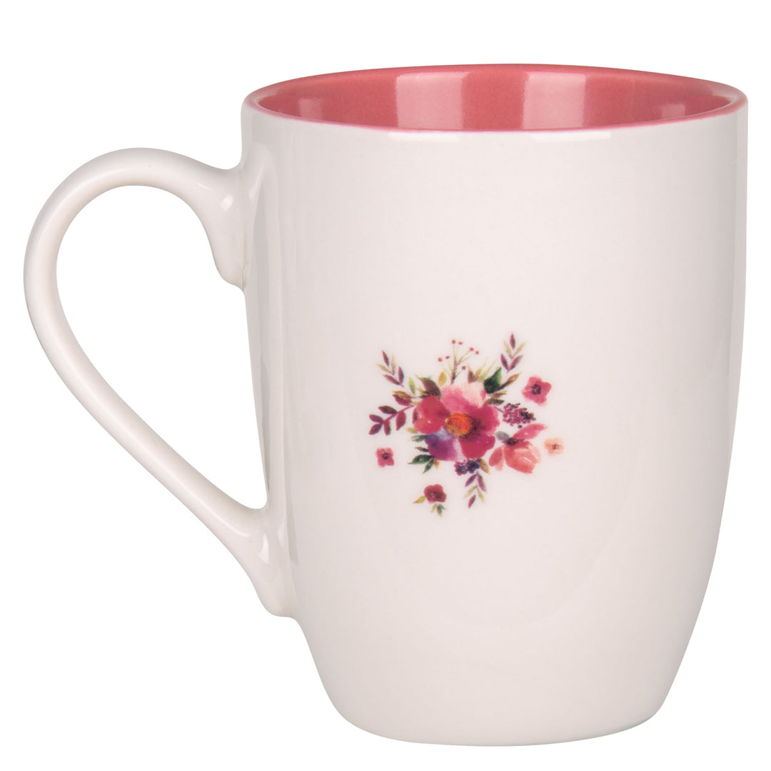 Hoop Maak Alles Weer Nuut Afrikaans Ceramic Mug with Pink Interior