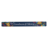 Goodness & Mercy Floral Blue Magnetic Strip
