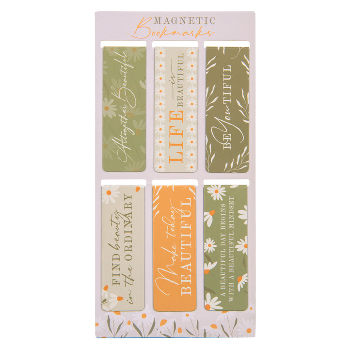 Altogether Beautiful Six-Piece Magnetic Bookmark Set