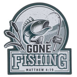 Gone Fishing Magnet with a Message