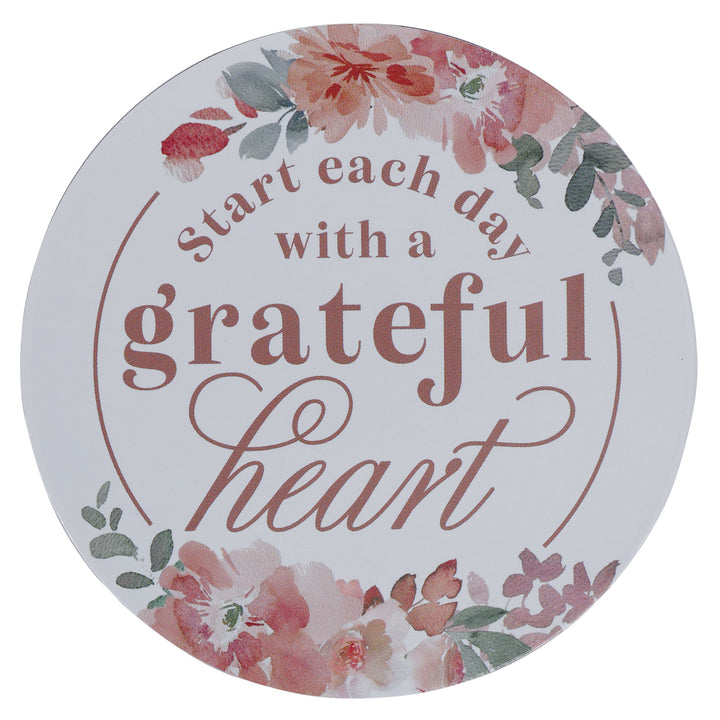 Start Each Day With A Grateful Heart Magnet with a Message