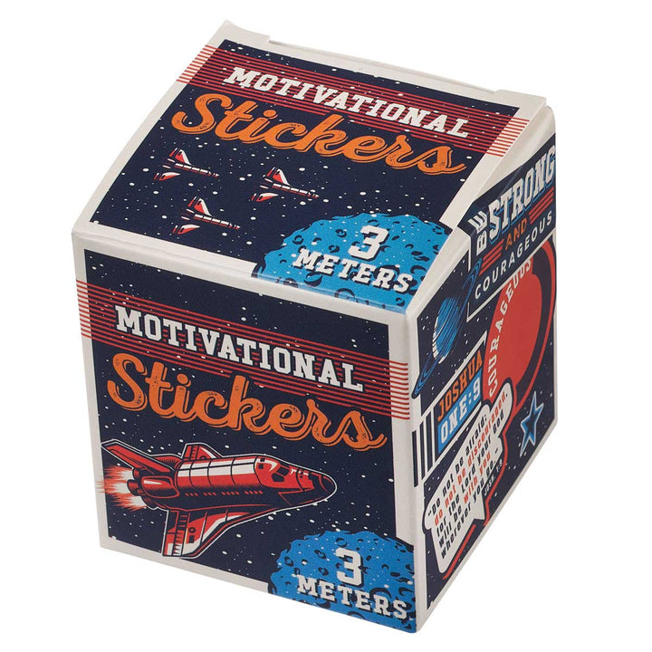 Strong and Courageous Motivational Sticker Roll