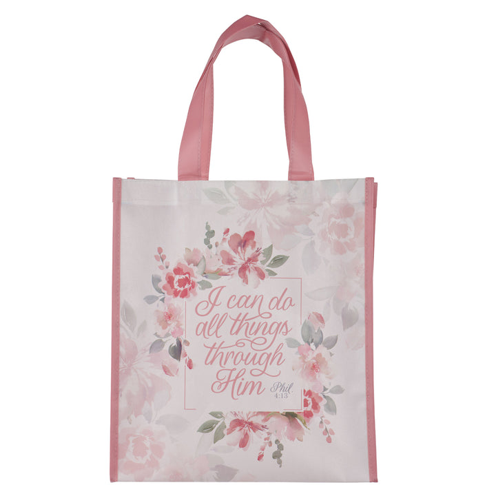 I Can Do All Things Through Him Non-Woven Tote Bag