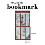 Footprints Six-Piece Magnetic Bookmark Set