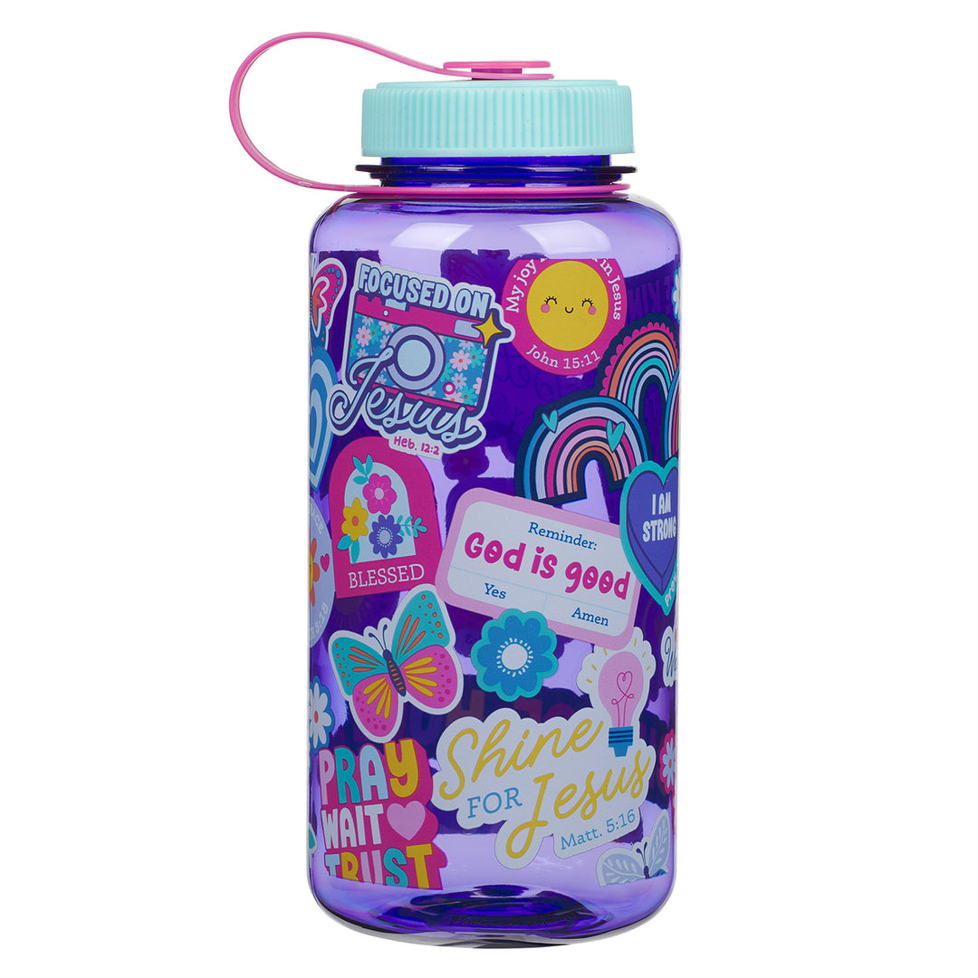 Shine for Jesus Plastic Water Bottle