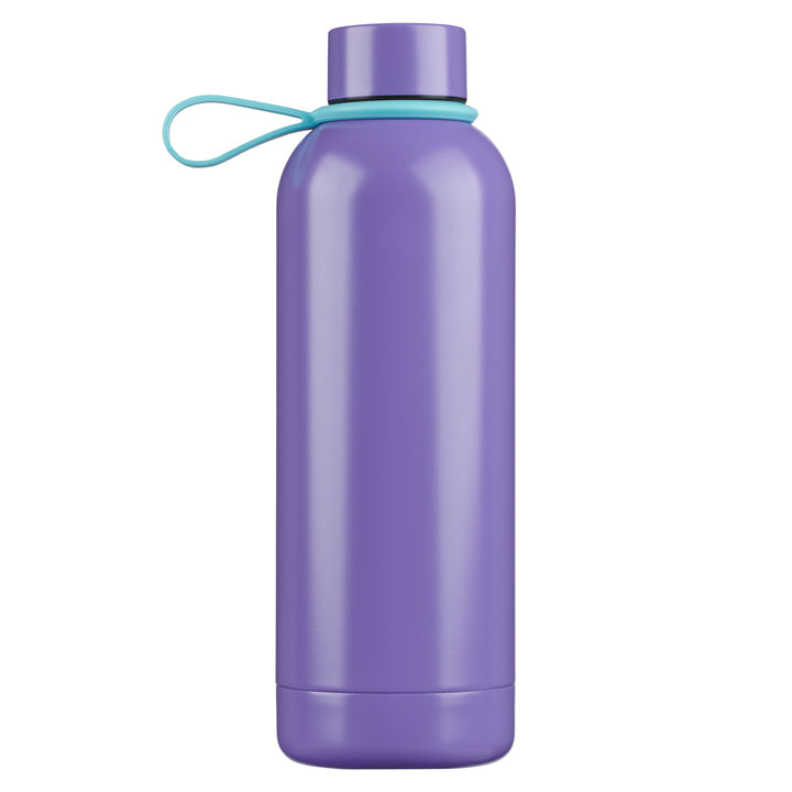 Wonderfully Made Purple Stainless Steel Water Bottle with Decorative Sticker Sheet