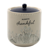 Always Thankful Ceramic Sugar Pot