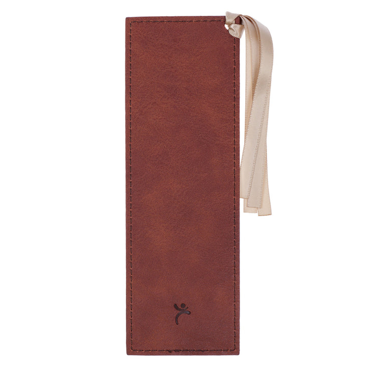 Footprints Faux Leather Bookmark