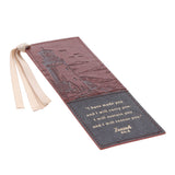 Footprints Faux Leather Bookmark