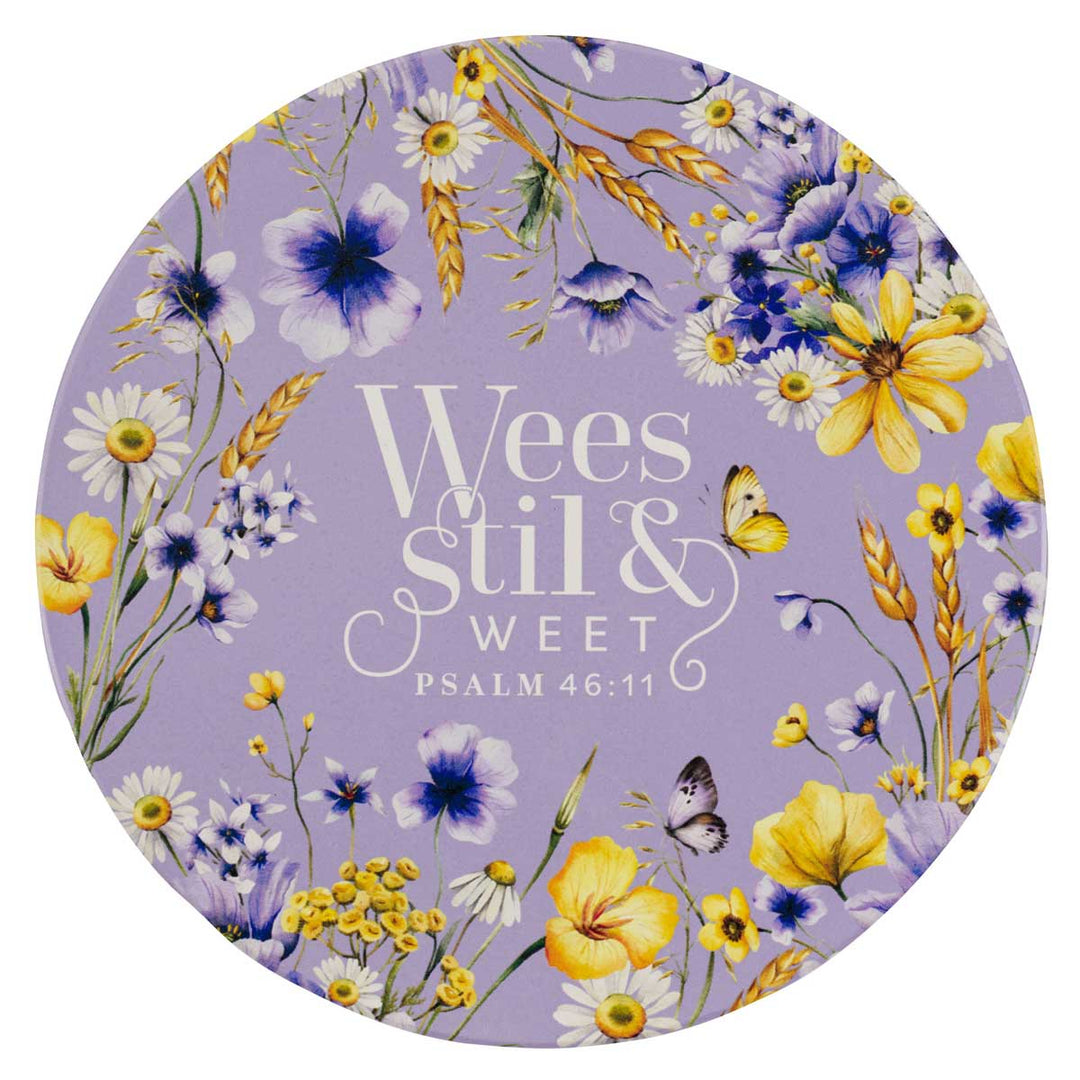 Wees Stil en Weet Afrikaans Ceramic Trivet