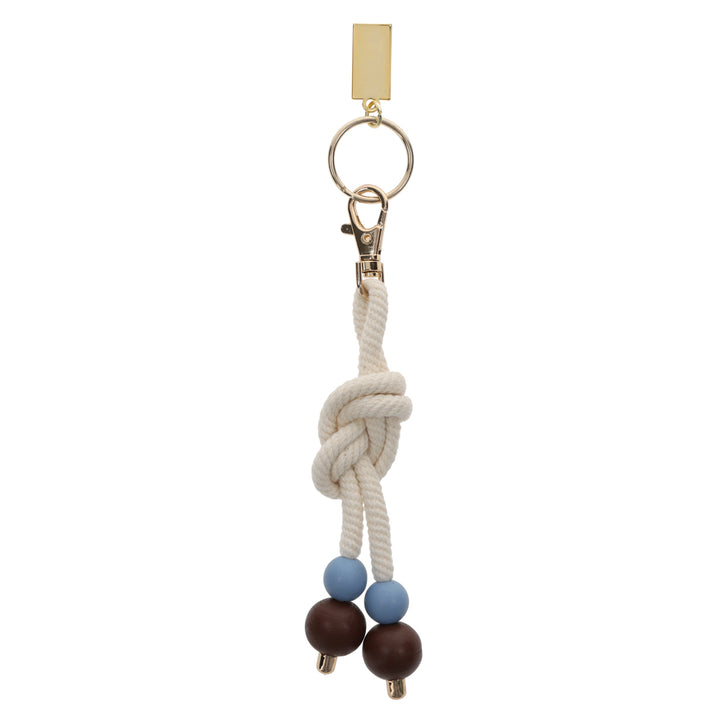 Footprints Key Ring with Rope