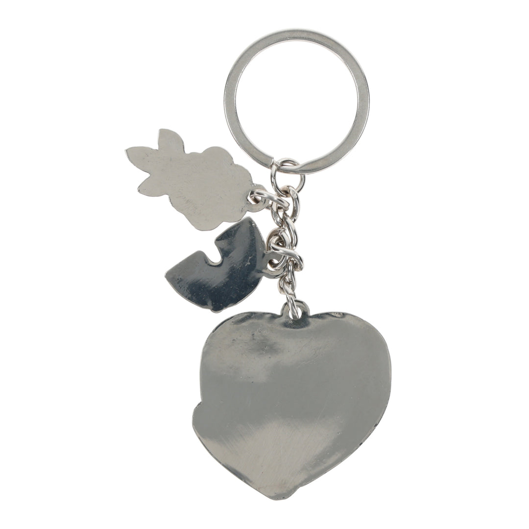 I Am Strong Metal Key Ring with Charm