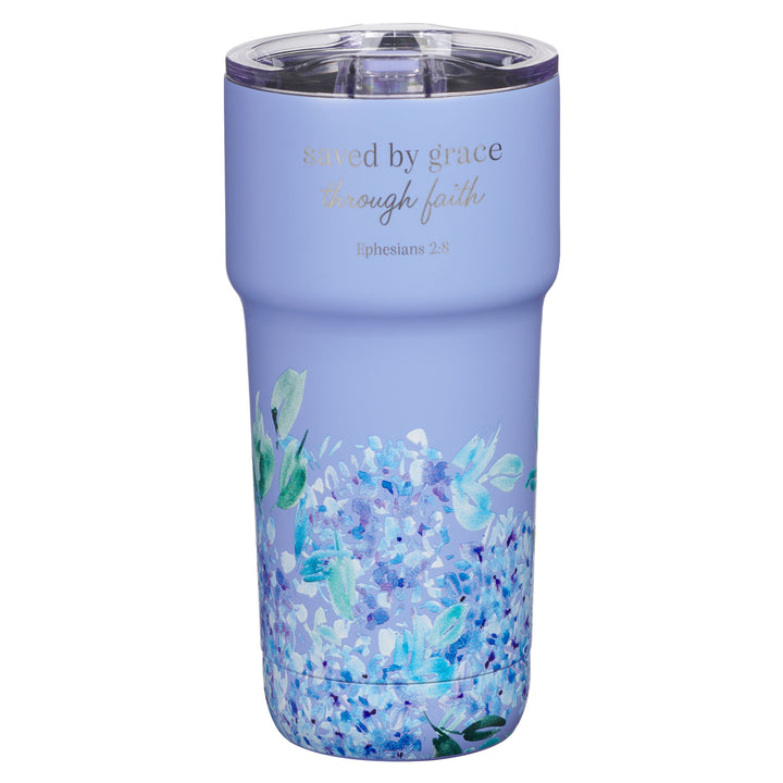 Saved by Grace Through Faith Stainless Steel Travel Mug