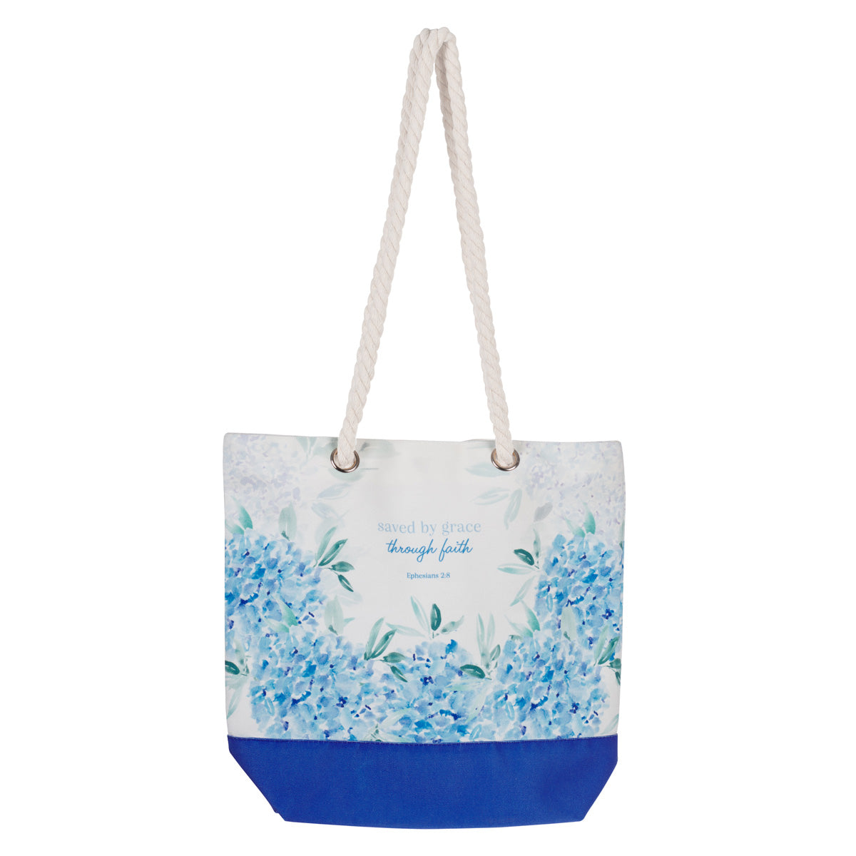 Saved by Grace Through Faith Canvas Tote Bag