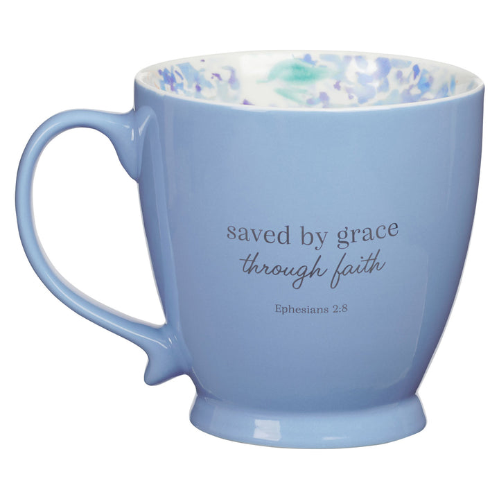 Saved by Grace Through Faith Ceramic Mug