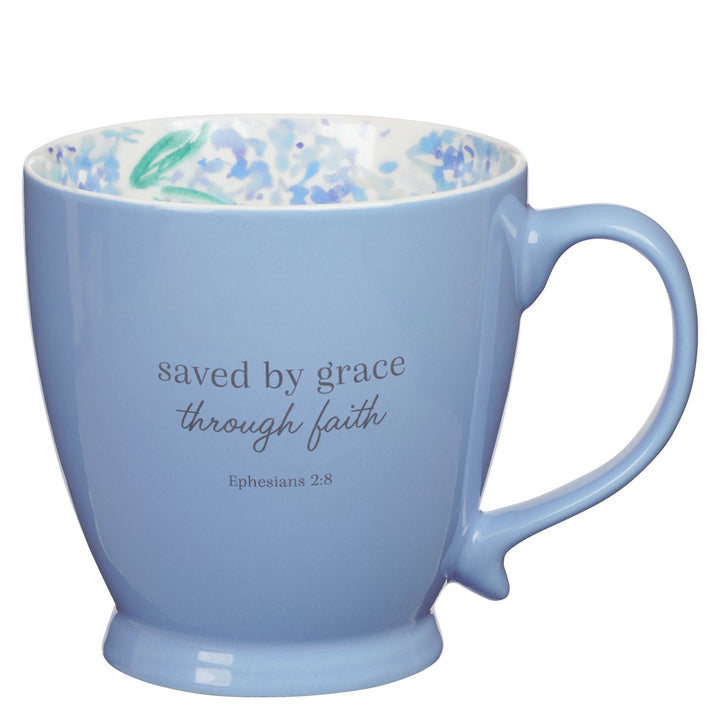 Saved by Grace Through Faith Ceramic Mug