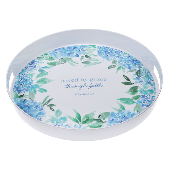 Saved by Grace Through Faith Melamine Serving Tray