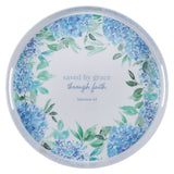 Saved by Grace Through Faith Melamine Serving Tray