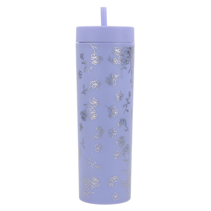 He Has Made Everything Beautiful Lavender Plastic Travel Tumbler with Straw