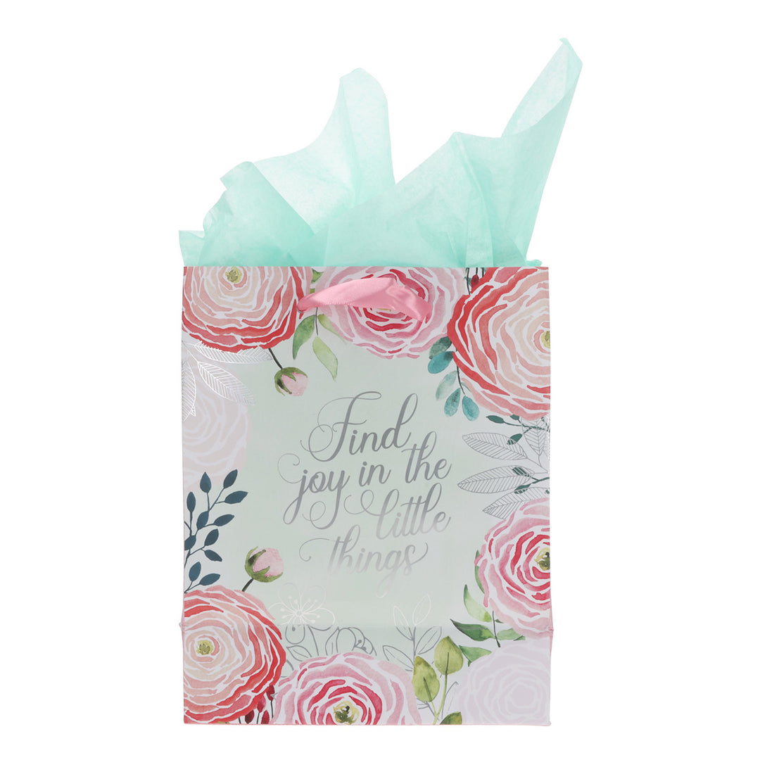 Find Joy in the Little Things Medium Gift Bag with Gift Tag