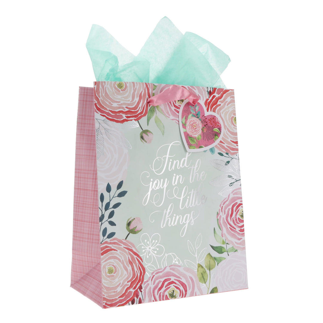 Find Joy in the Little Things Medium Gift Bag with Gift Tag